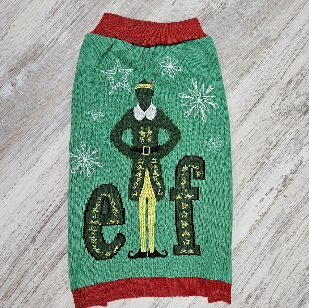 Dog Sweater Buddy the elf sz M